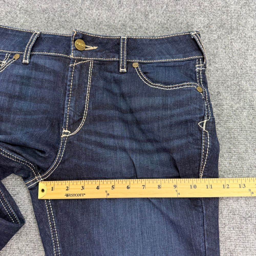 Ariat Real Jeans Women 16WL (Fit 36x31) Blue Contessa Perfect Rise Bootcut Denim - Picture 11 of 16